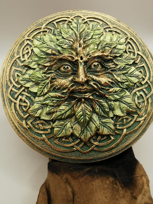 Greenman Incense Holder