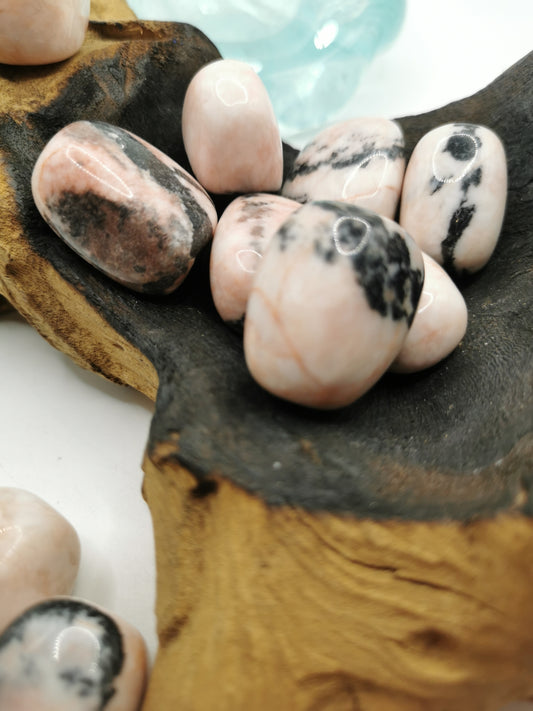 Pink Zebra Jasper Tumble