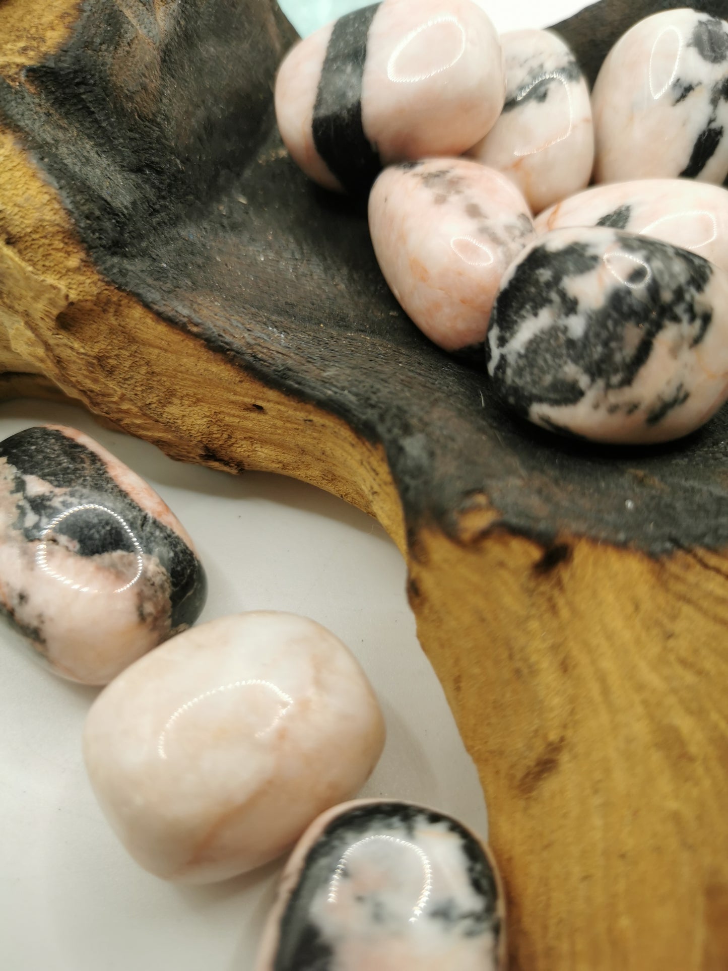 Pink Zebra Jasper Tumble