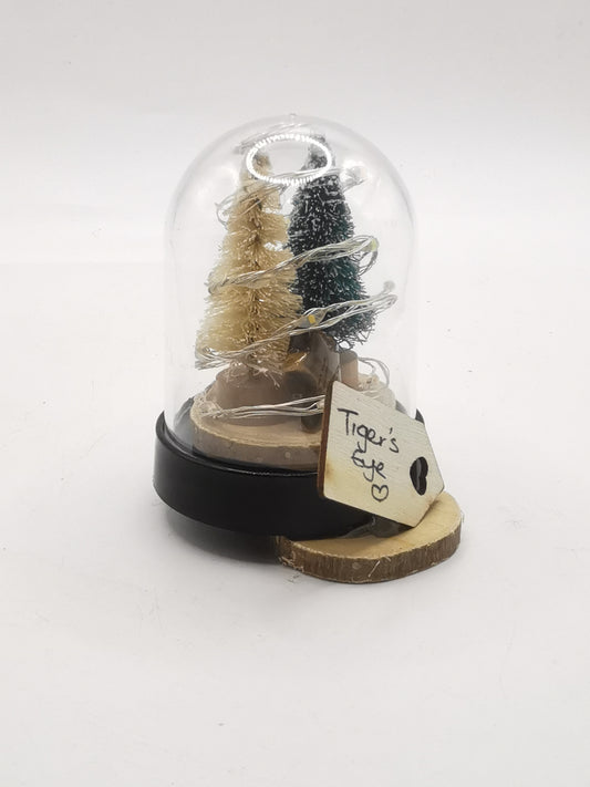 Tiger’s Eye Star Domed Terrarium with Lights