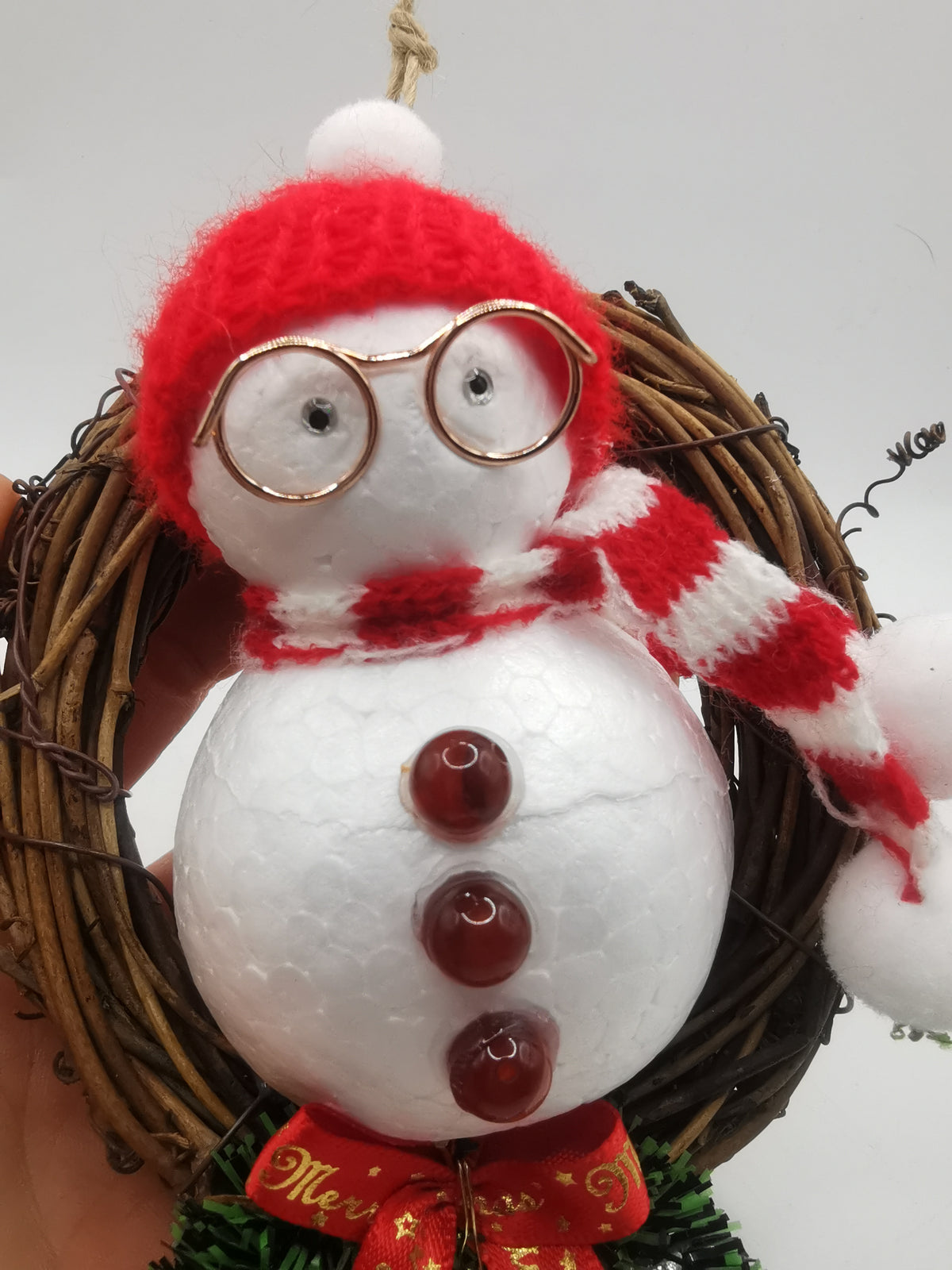 Hanging Snowman Wreath Decoration
