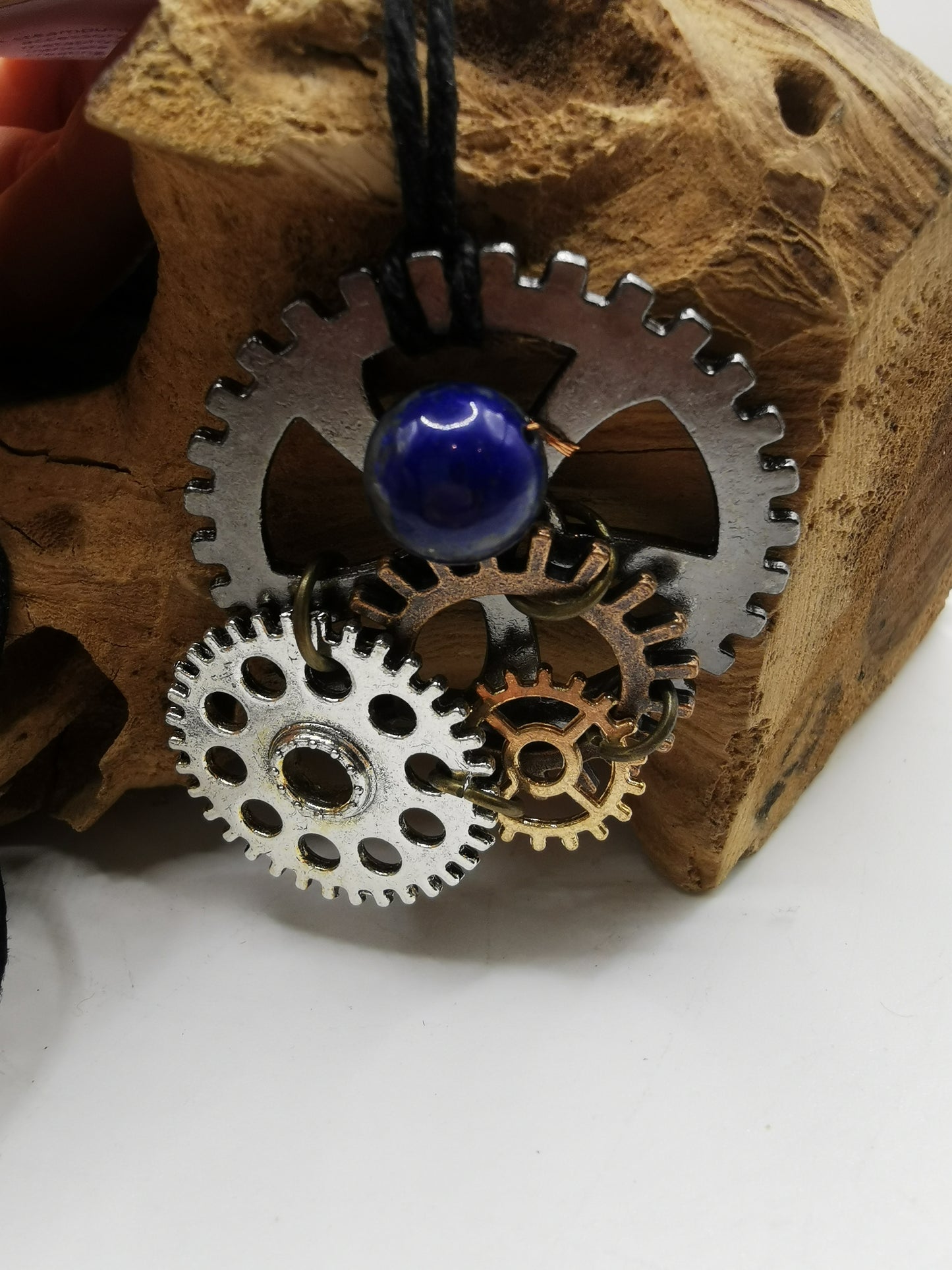Steampunk Lapis Lazuli Pendant