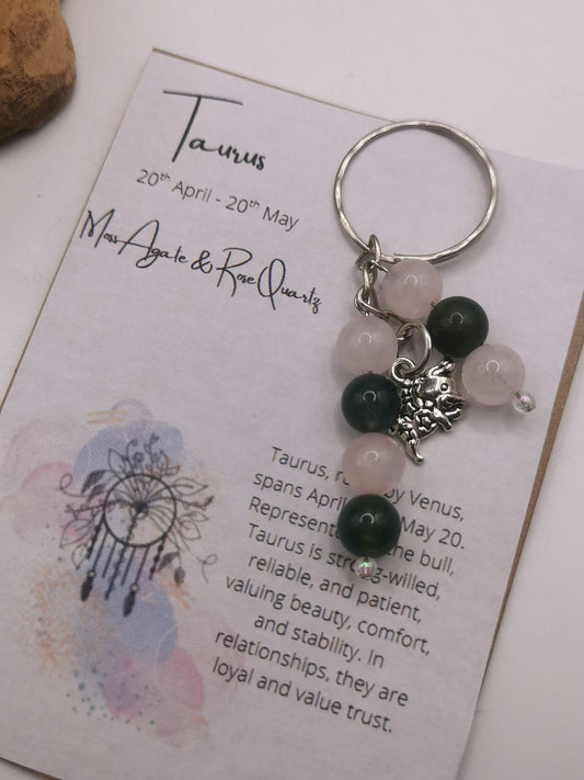 Taurus Zodiac Keyring