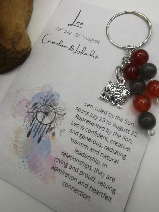 Leo Zodiac Keyring