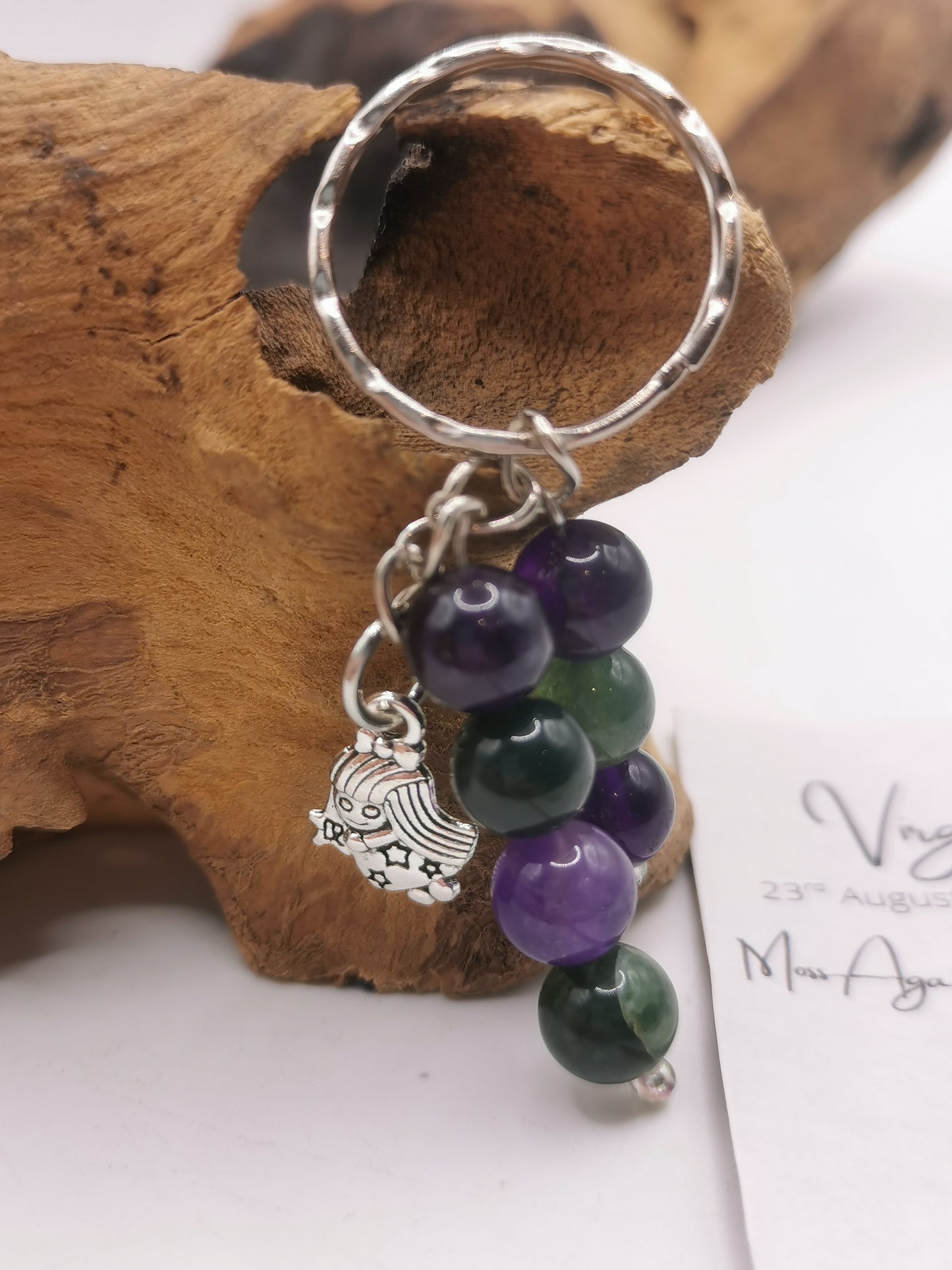Virgo Zodiac Keyring
