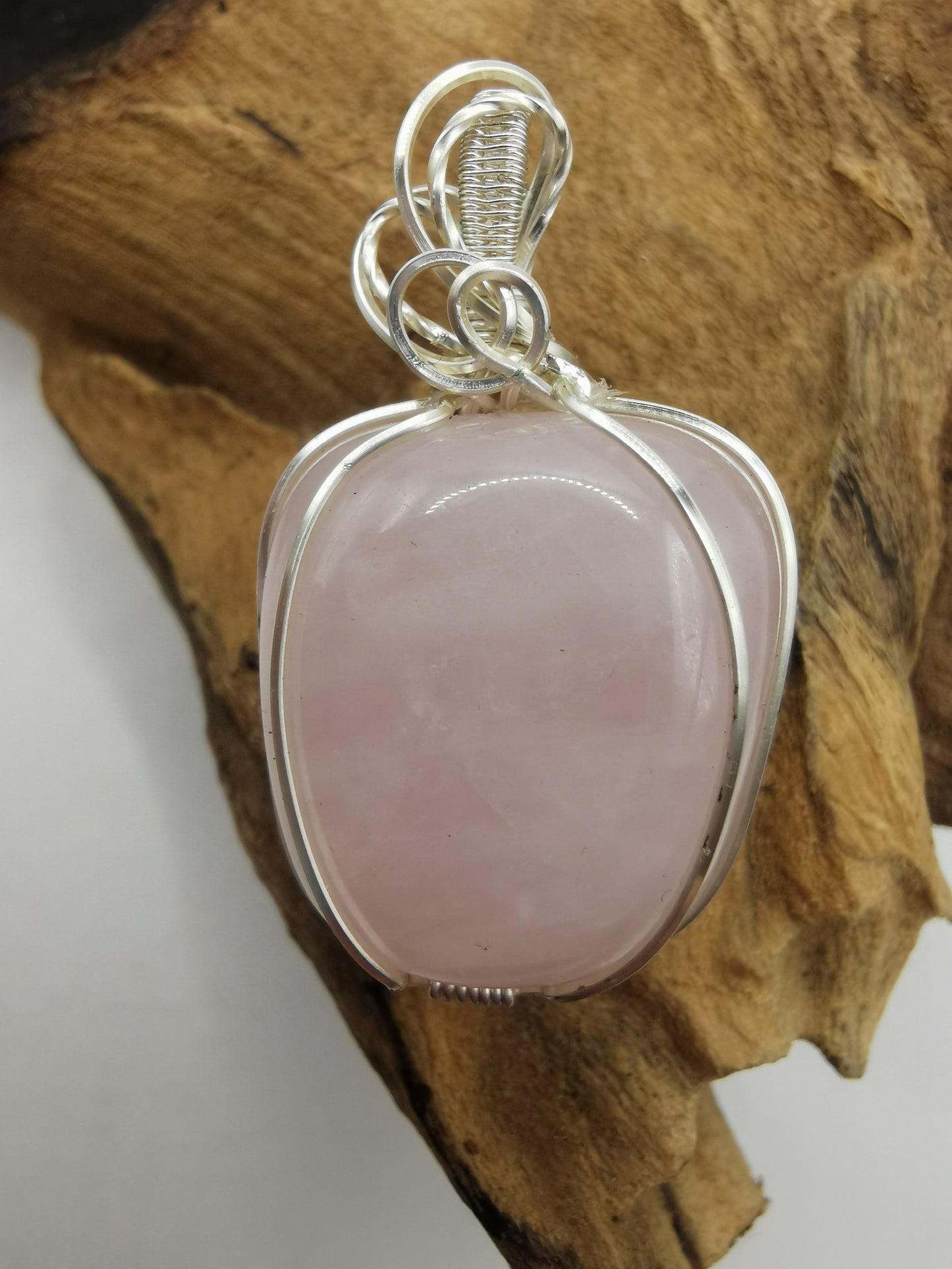 Rose Quartz Crystal Pendant