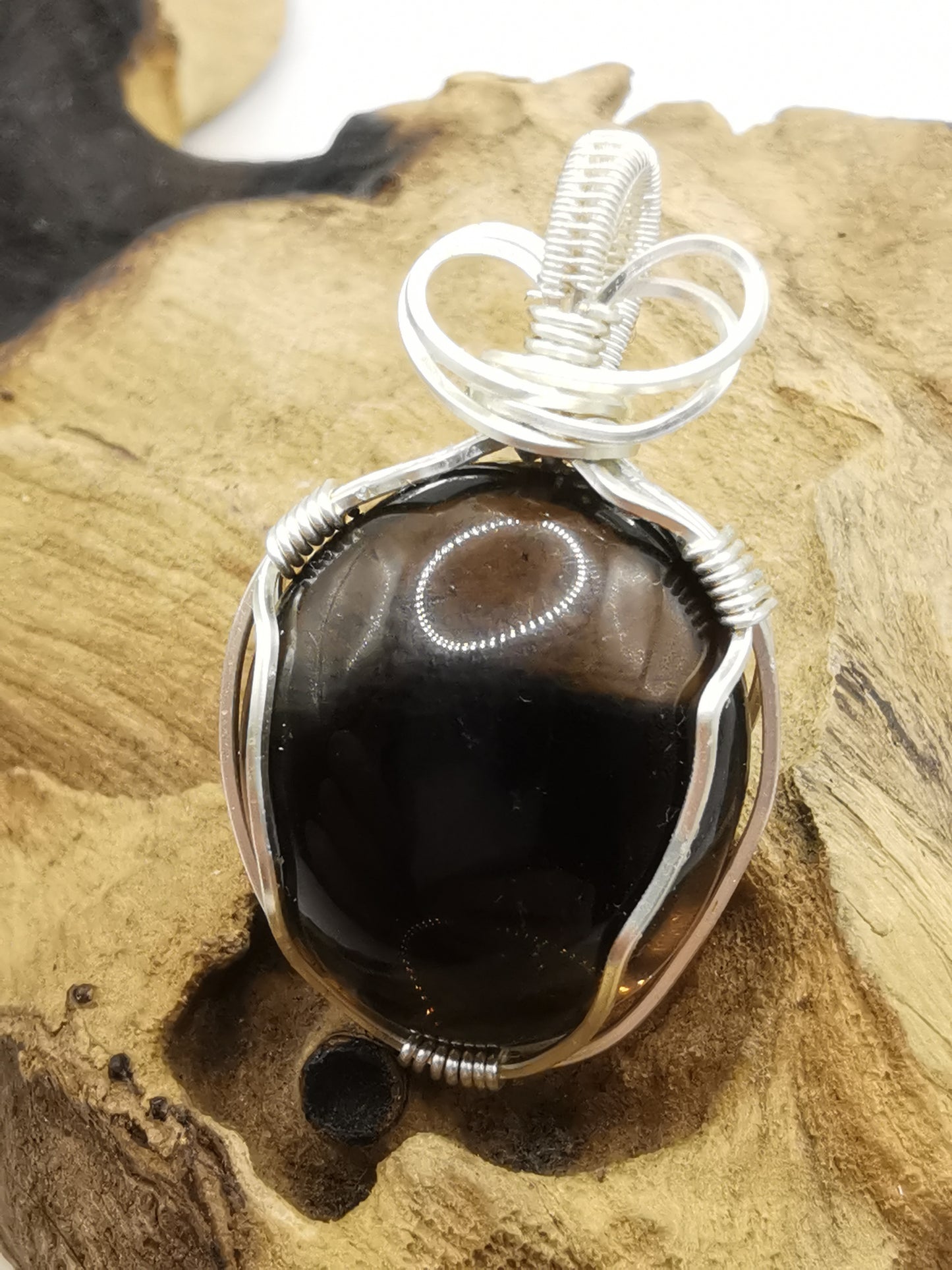 Smokey Quartz Crystal Pendant