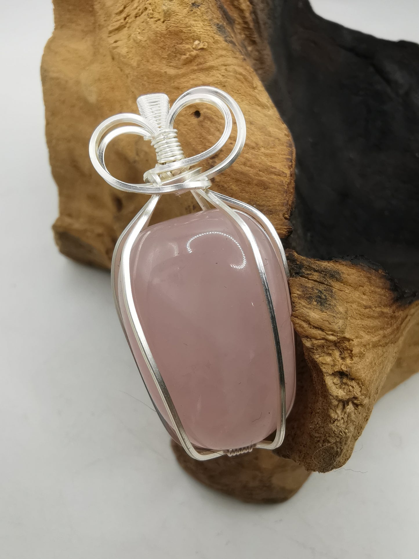 Rose Quartz Crystal Pendant