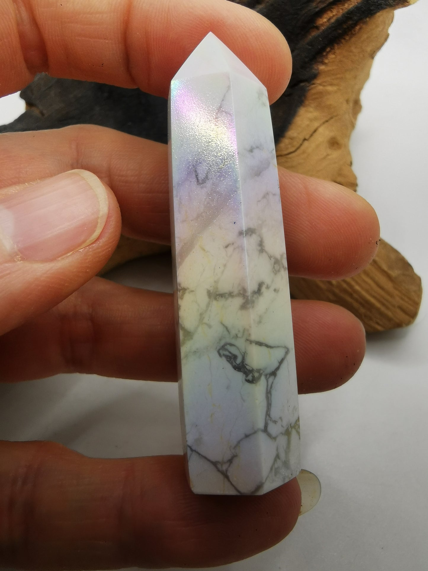 Howlite Aura Point B