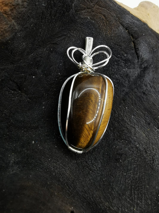 Tigers Eye Crystal Pendant
