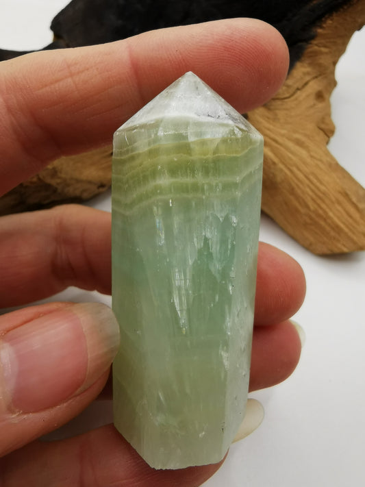Pistachio Calcite Point A