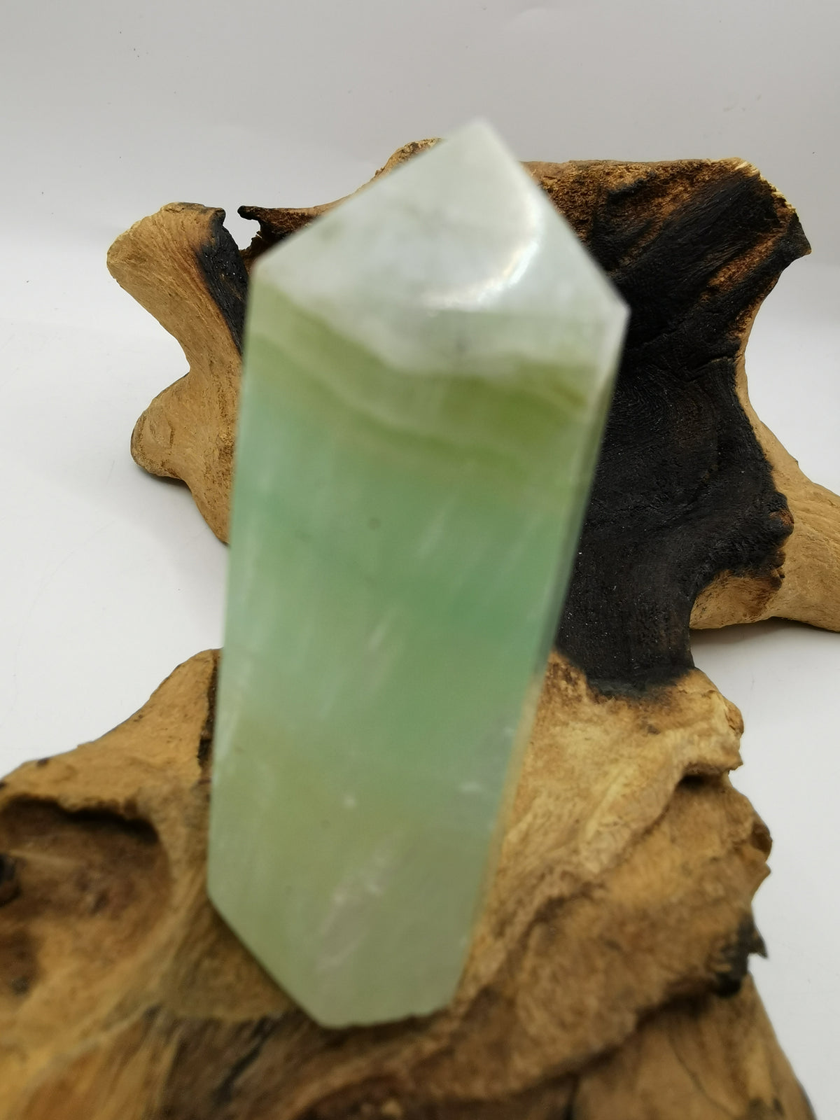 Pistachio Calcite Point A