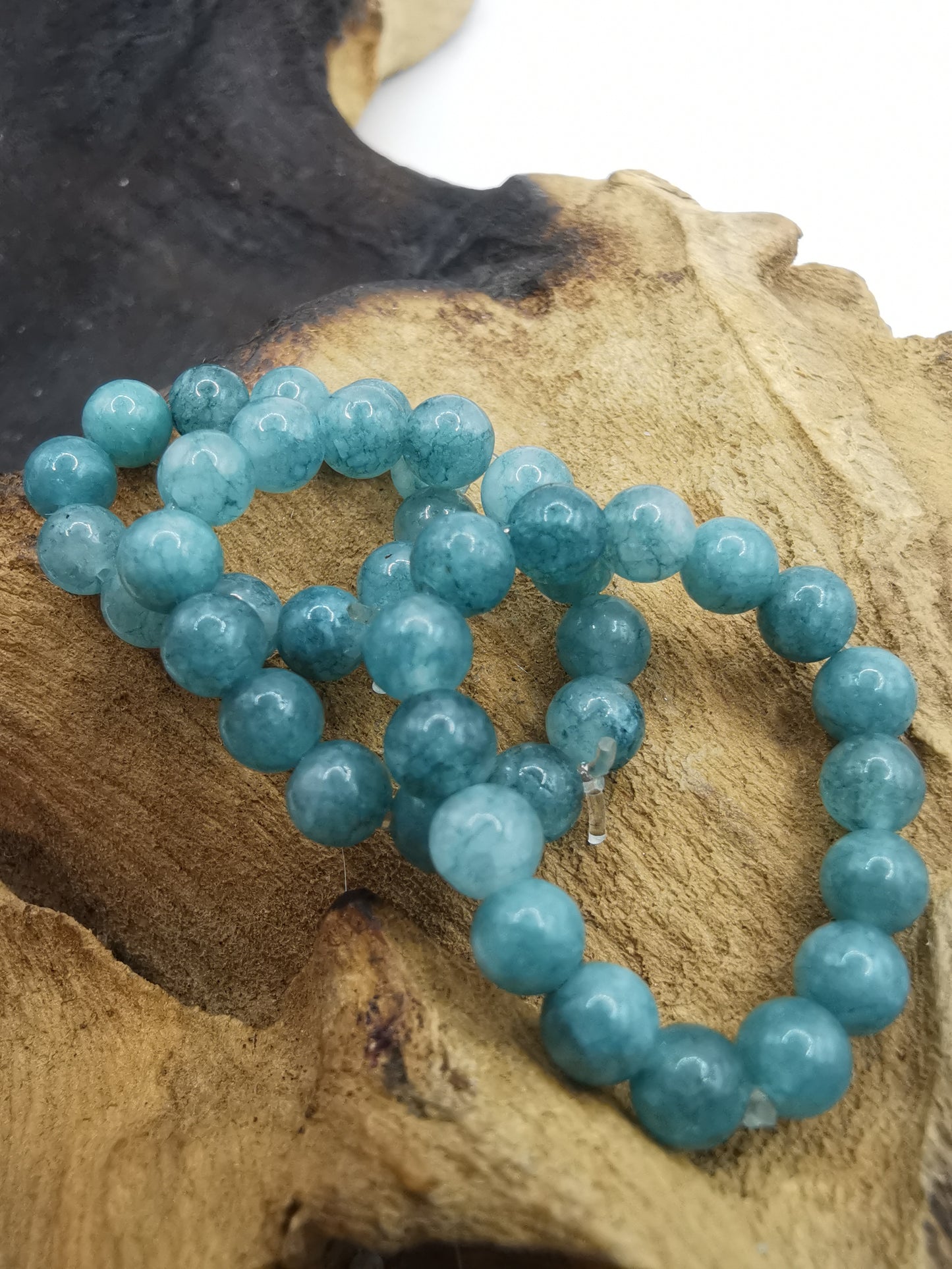 Aquamarine 4mm Crystal Bead Rings