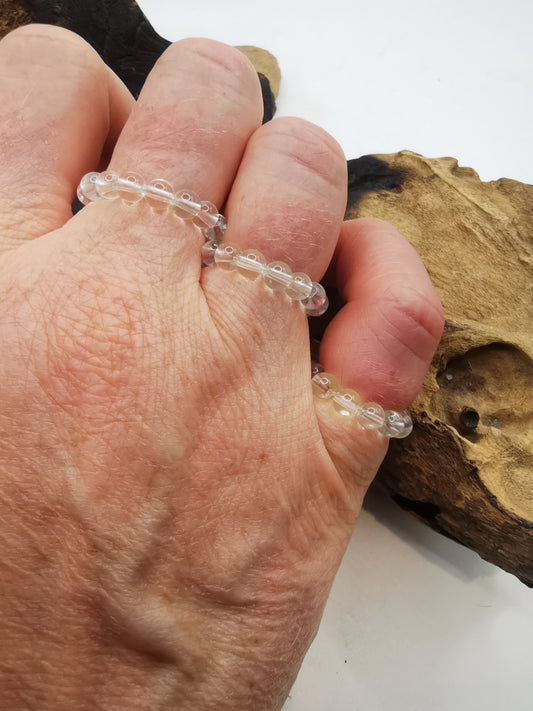 Clear Quartz 4mm Crystal Bead Rings