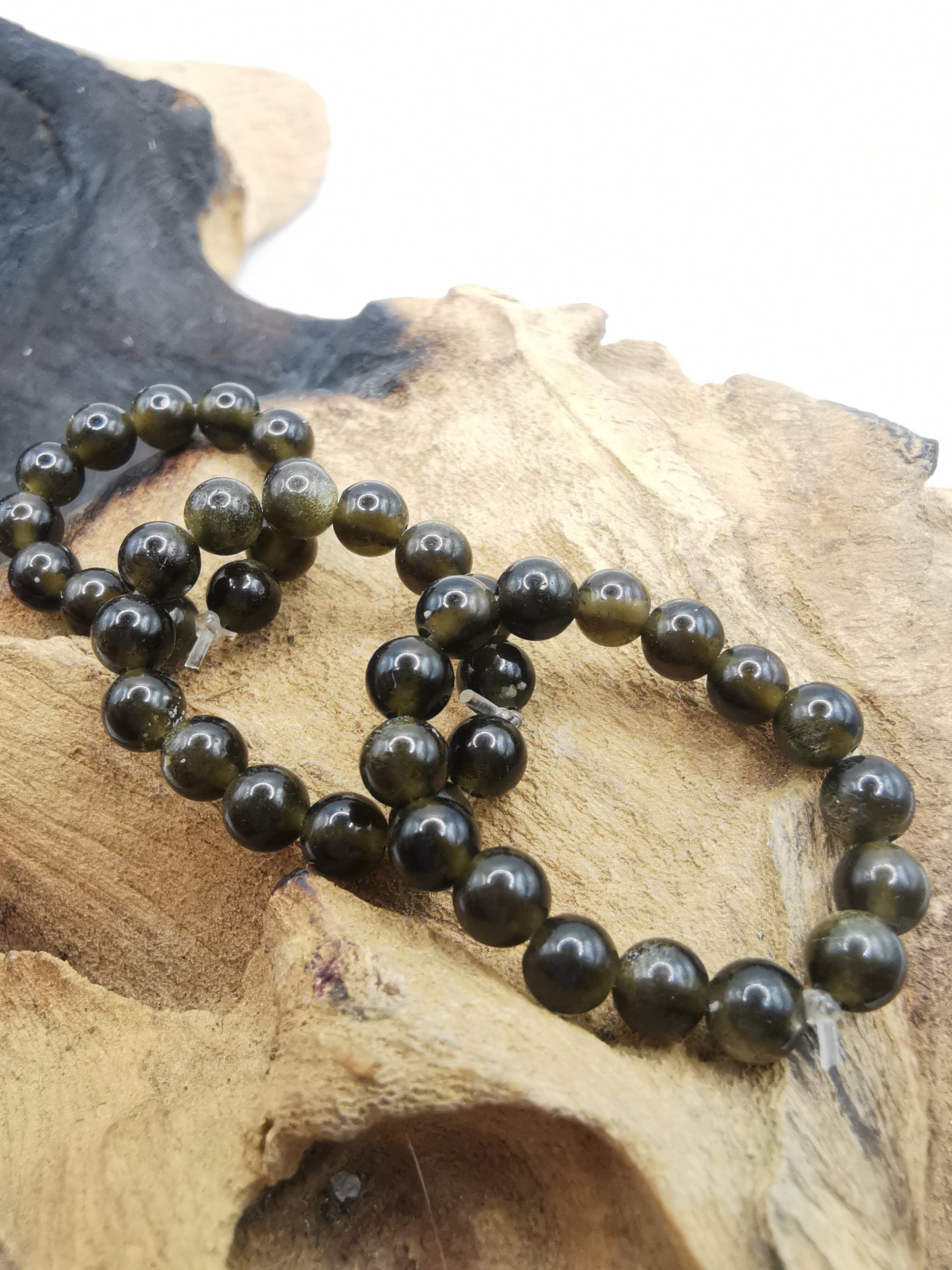 Rainbow Obsidian 4mm Crystal Bead Rings