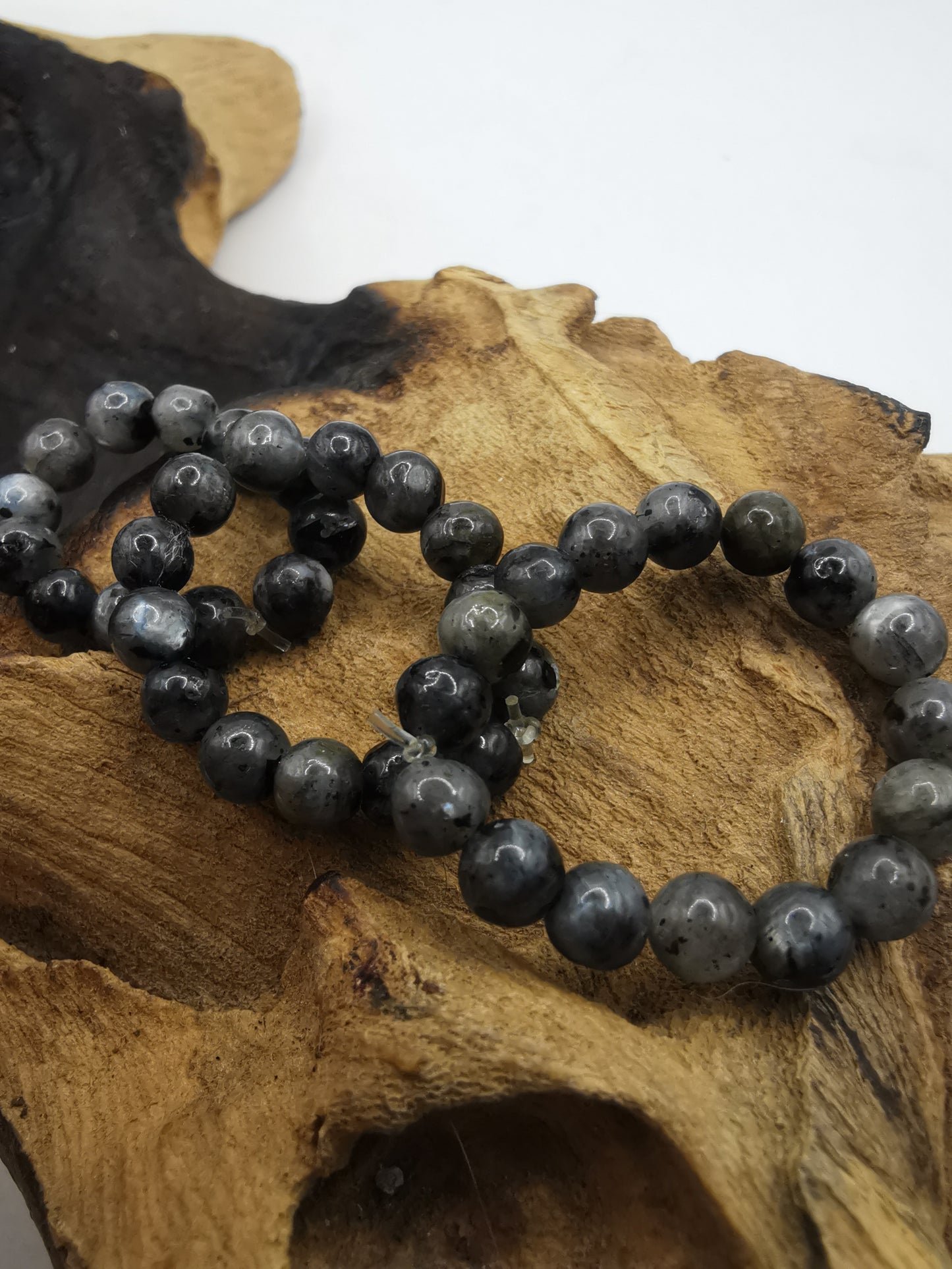 Larvikite 4mm Crystal Bead Rings