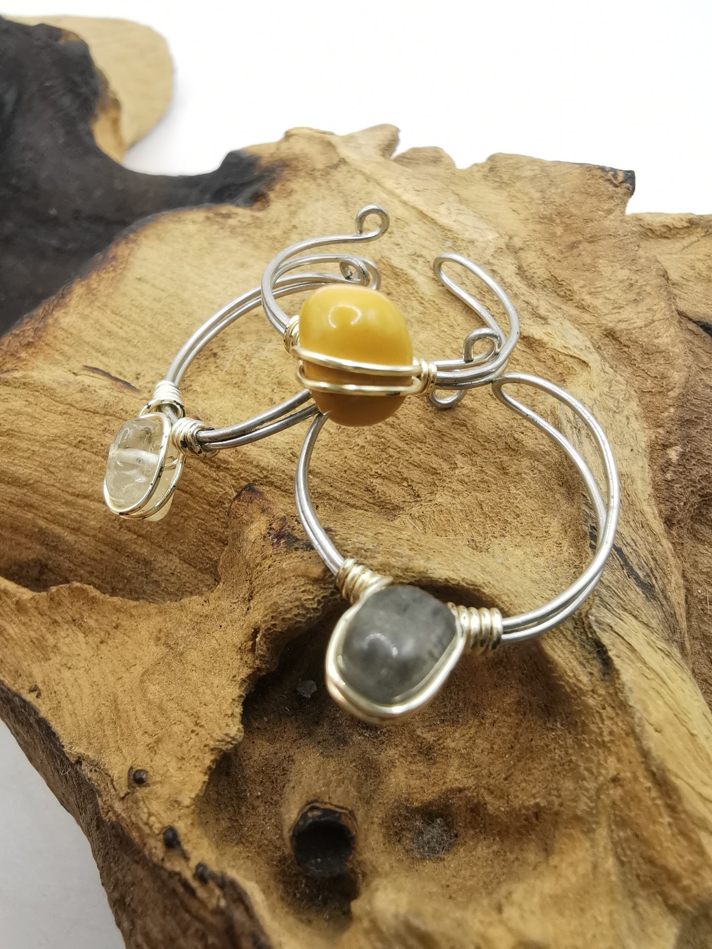 Crystal Chip Rings