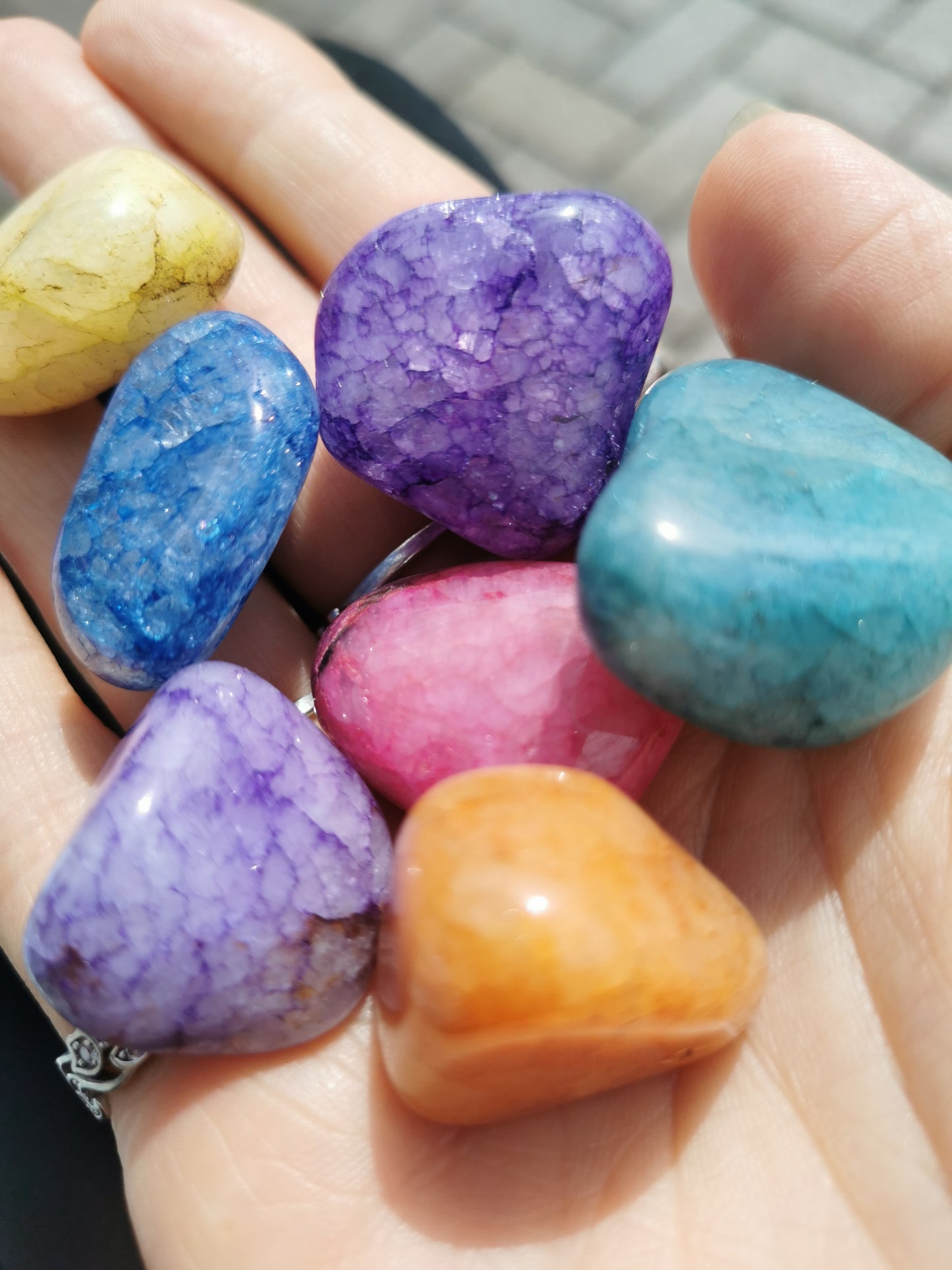 Crackle Quartz Tumble
