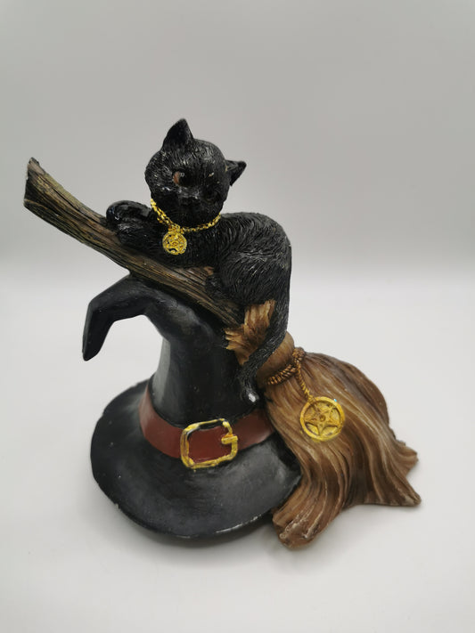Cat on Witch's Hat