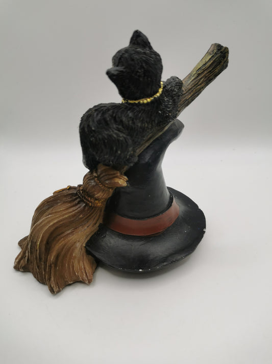 Cat on Witch's Hat