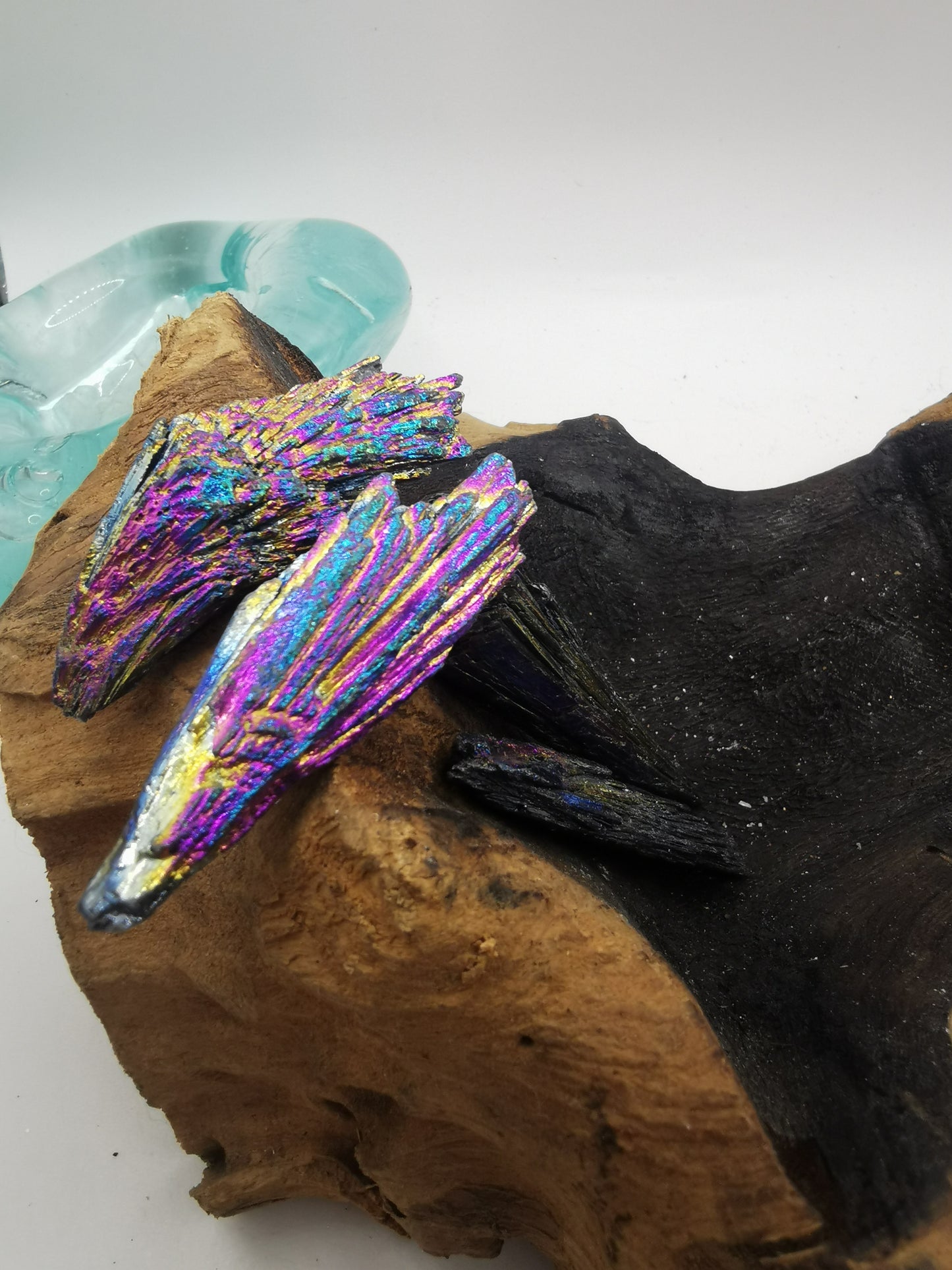 Rainbow Blue Tourmaline Feathers