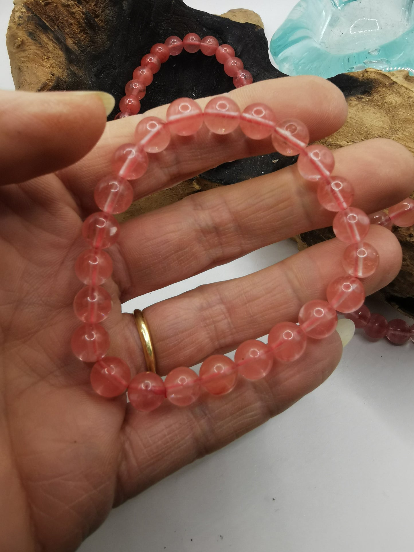 Cherry Quartz Bracelet