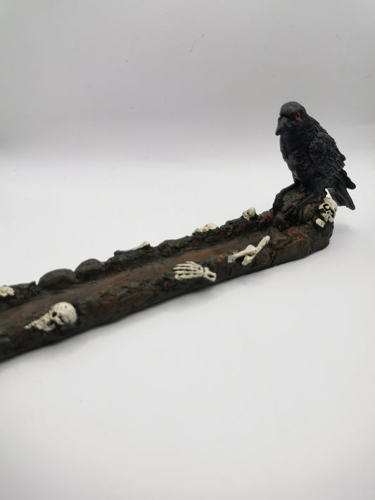 Crow incense Holder