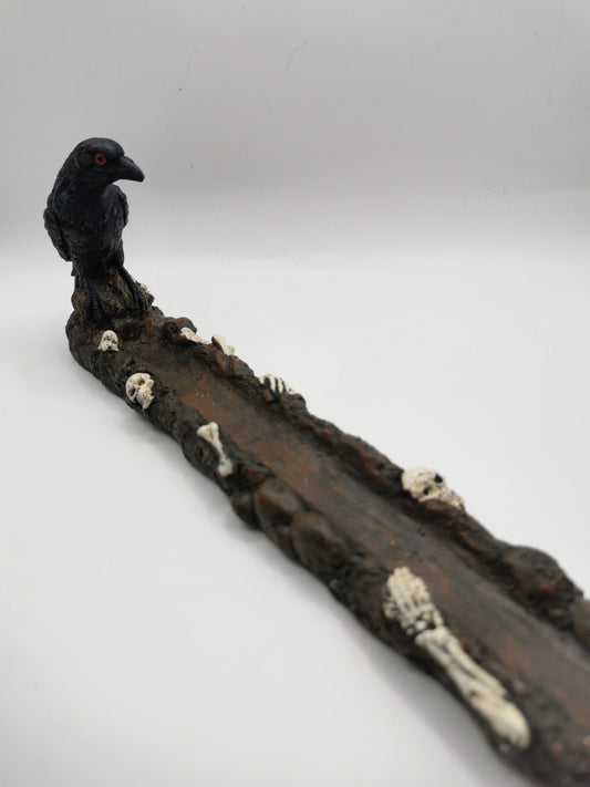 Crow incense Holder