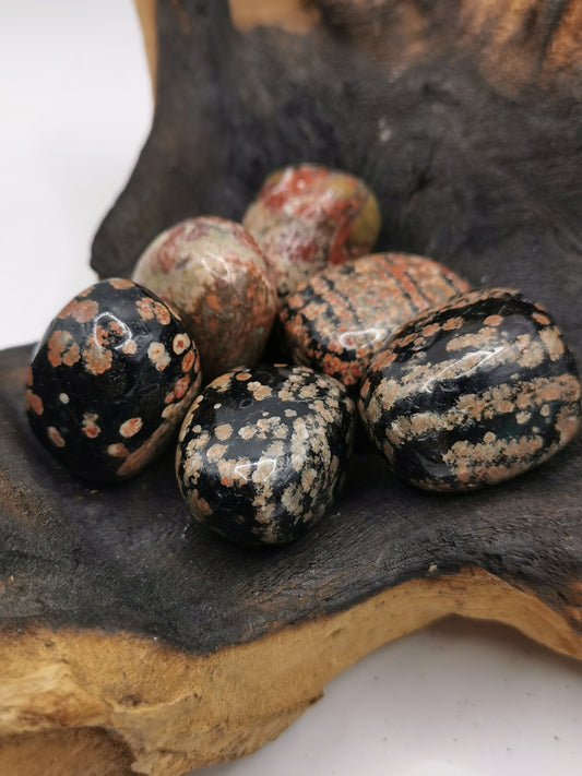 Red Snowflake Obsidian