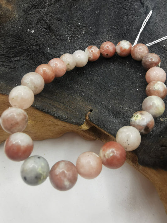 Red Line Agate Bracelet