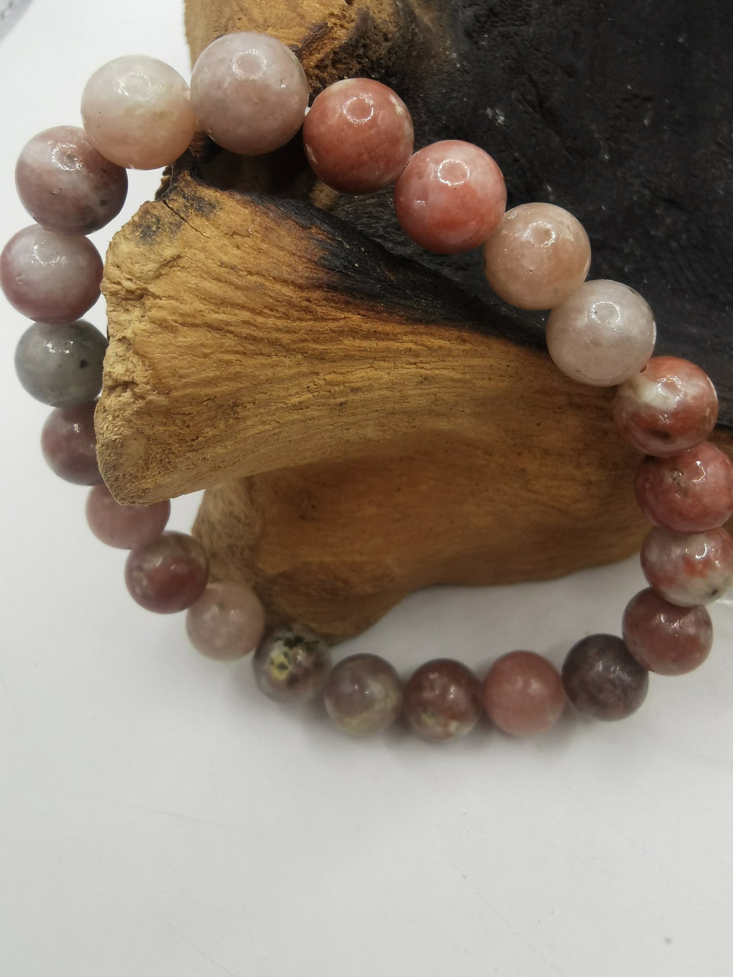 Red Line Agate Bracelet