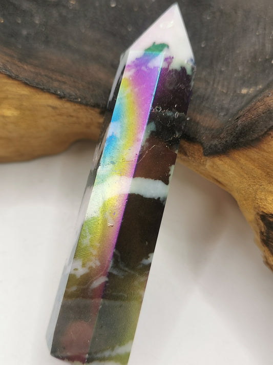 Zebra Jasper Aura Point F