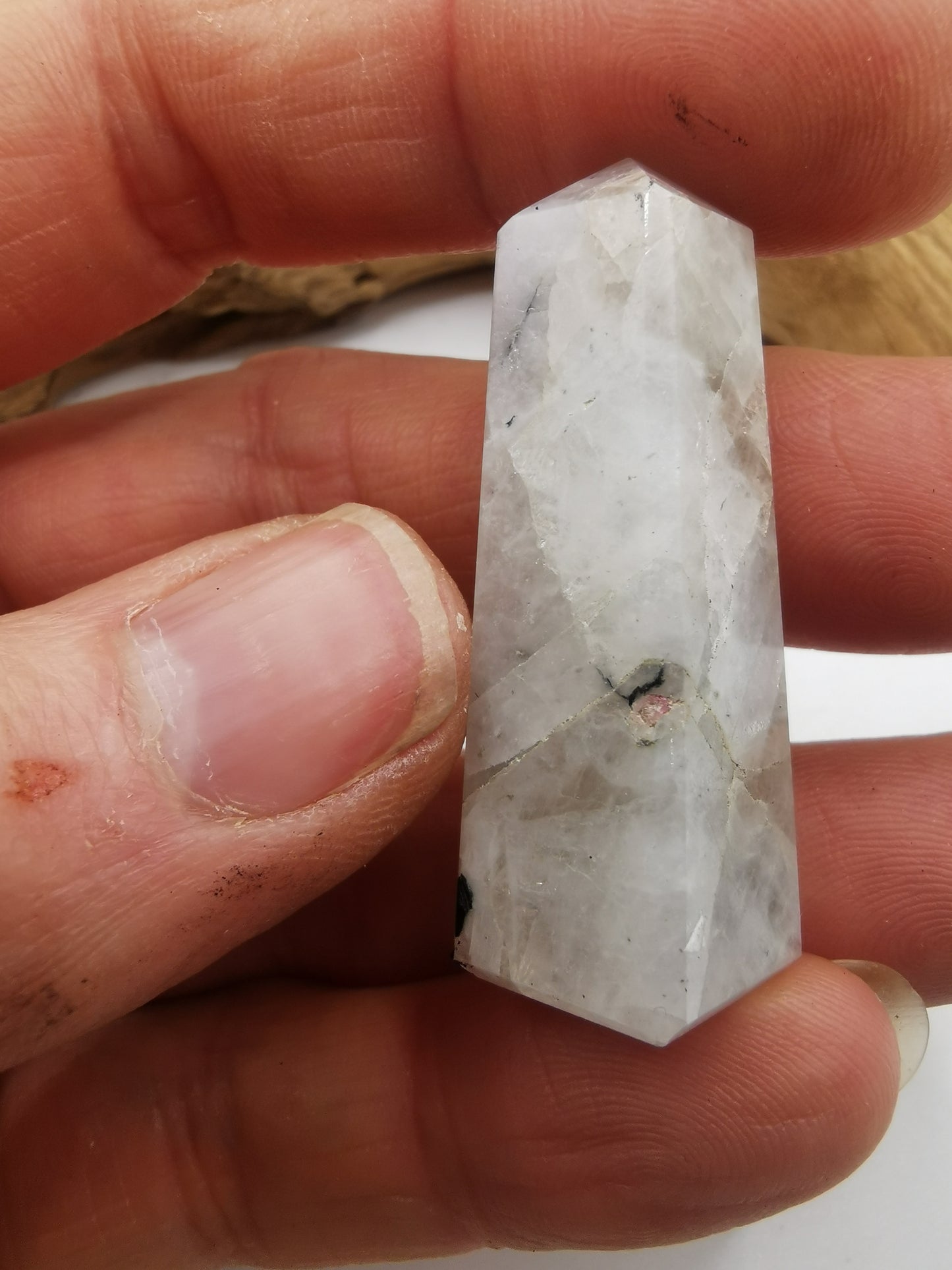 Rainbow Moonstone Point B