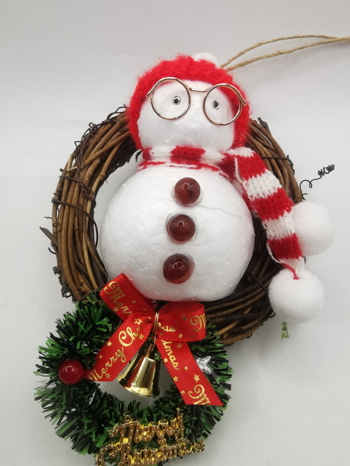 Hanging Snowman Wreath Decoration