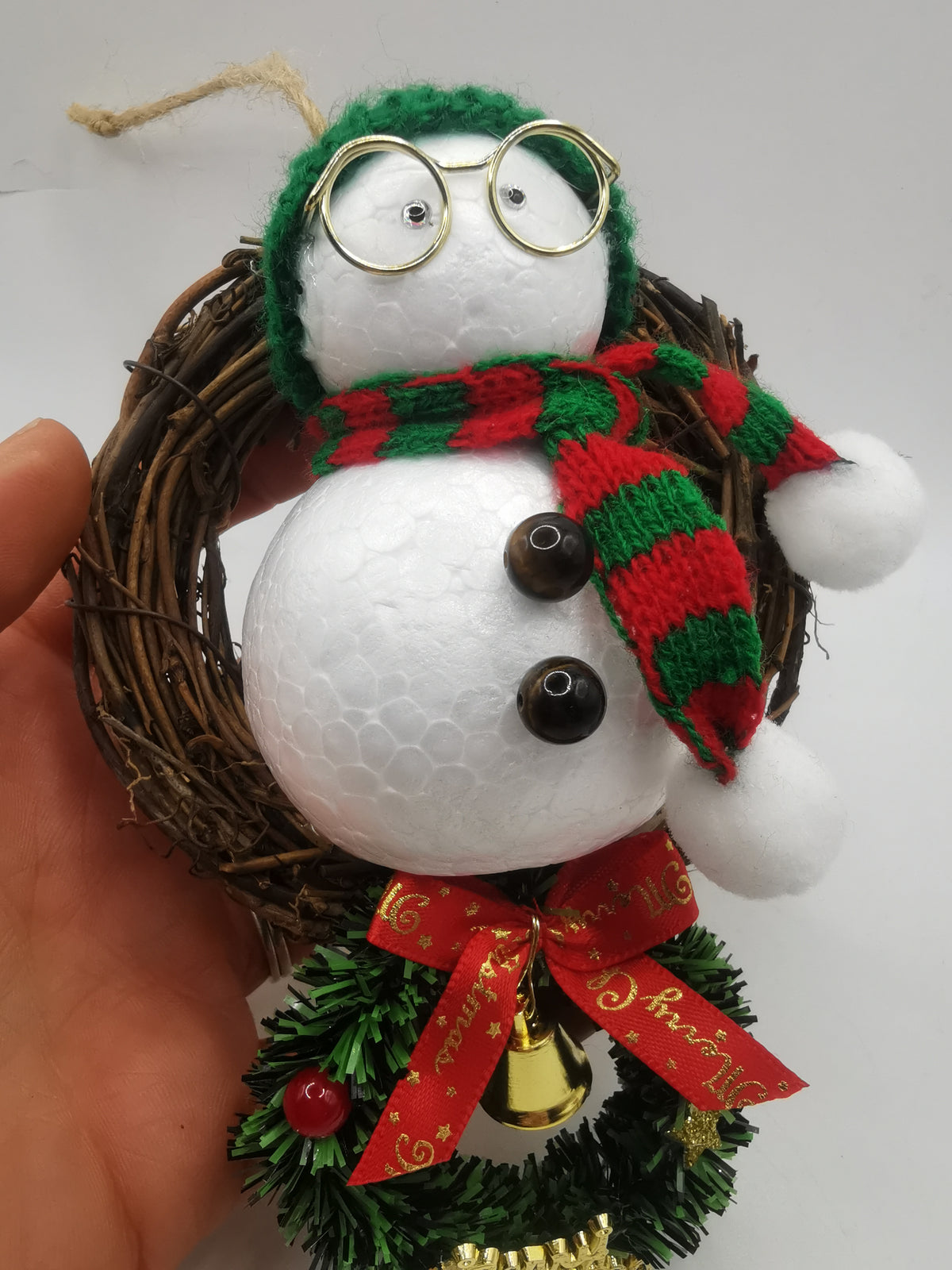 Hanging Snowman Wreath Decoration
