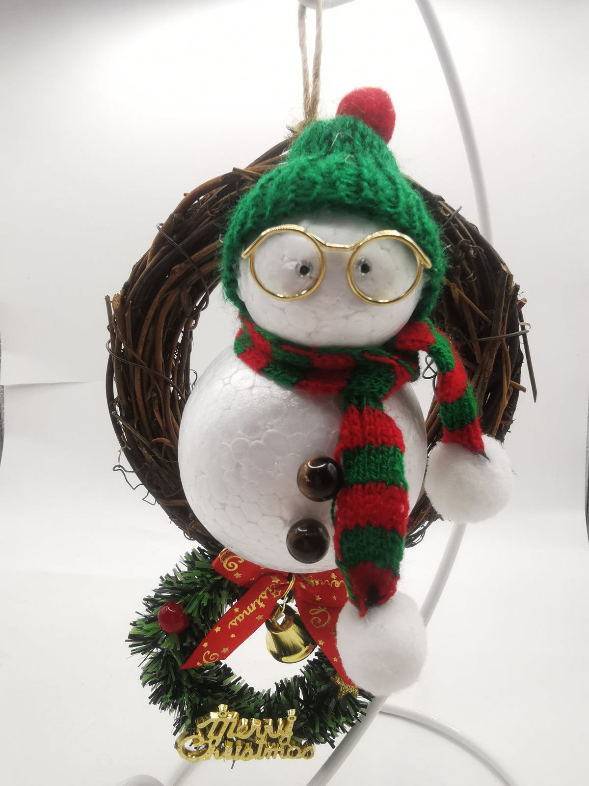 Hanging Snowman Wreath Decoration