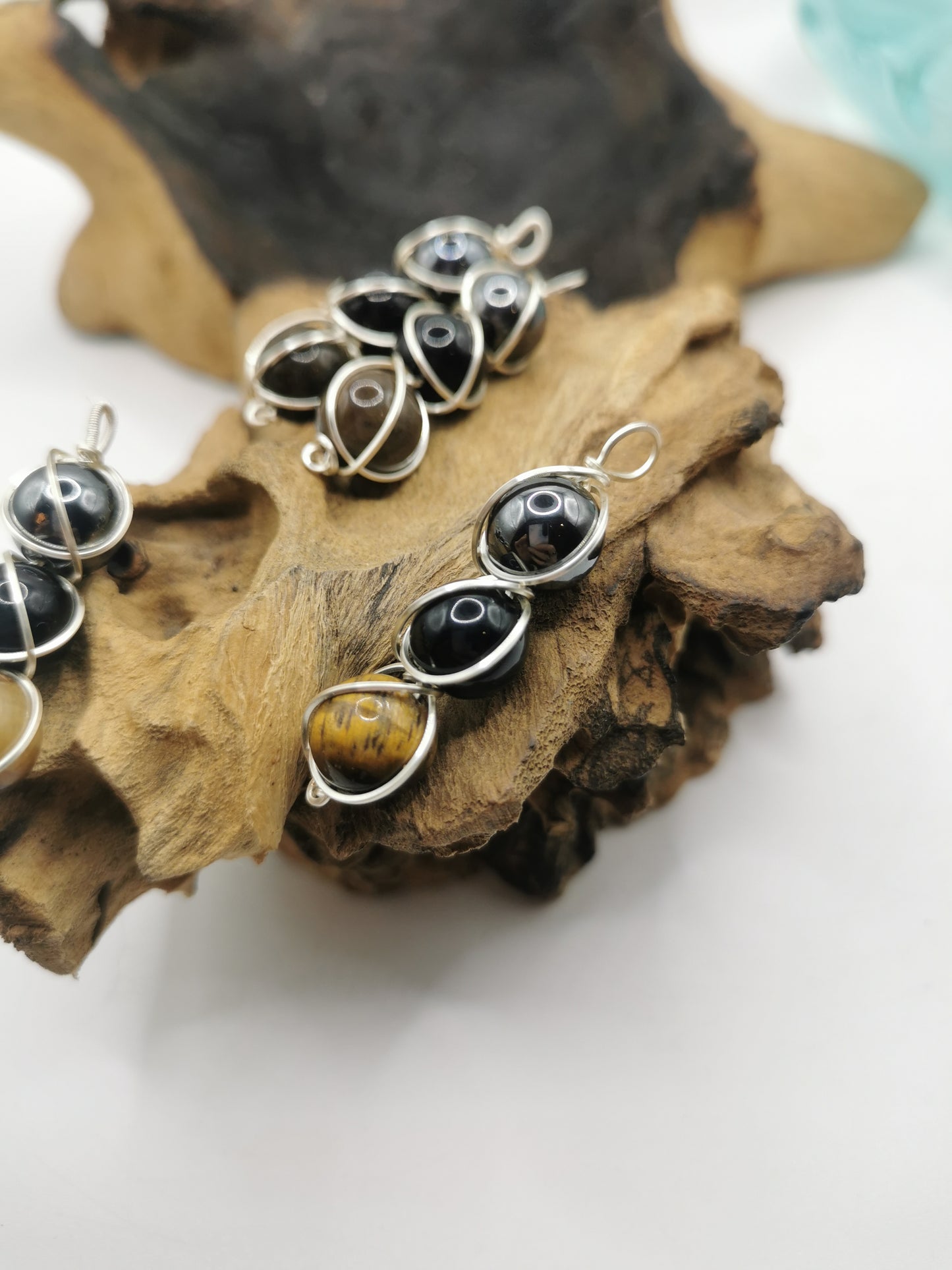 Triple Protection Crystal Bead Pendant