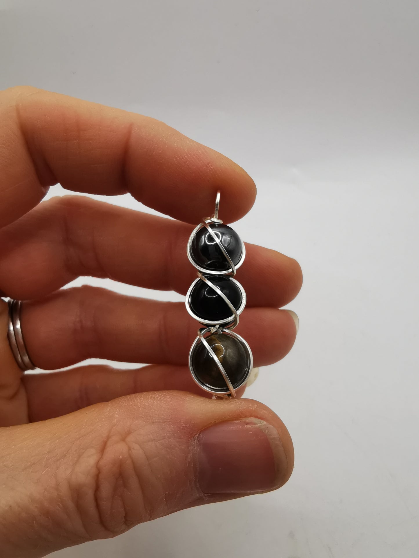 Triple Protection Crystal Bead Pendant