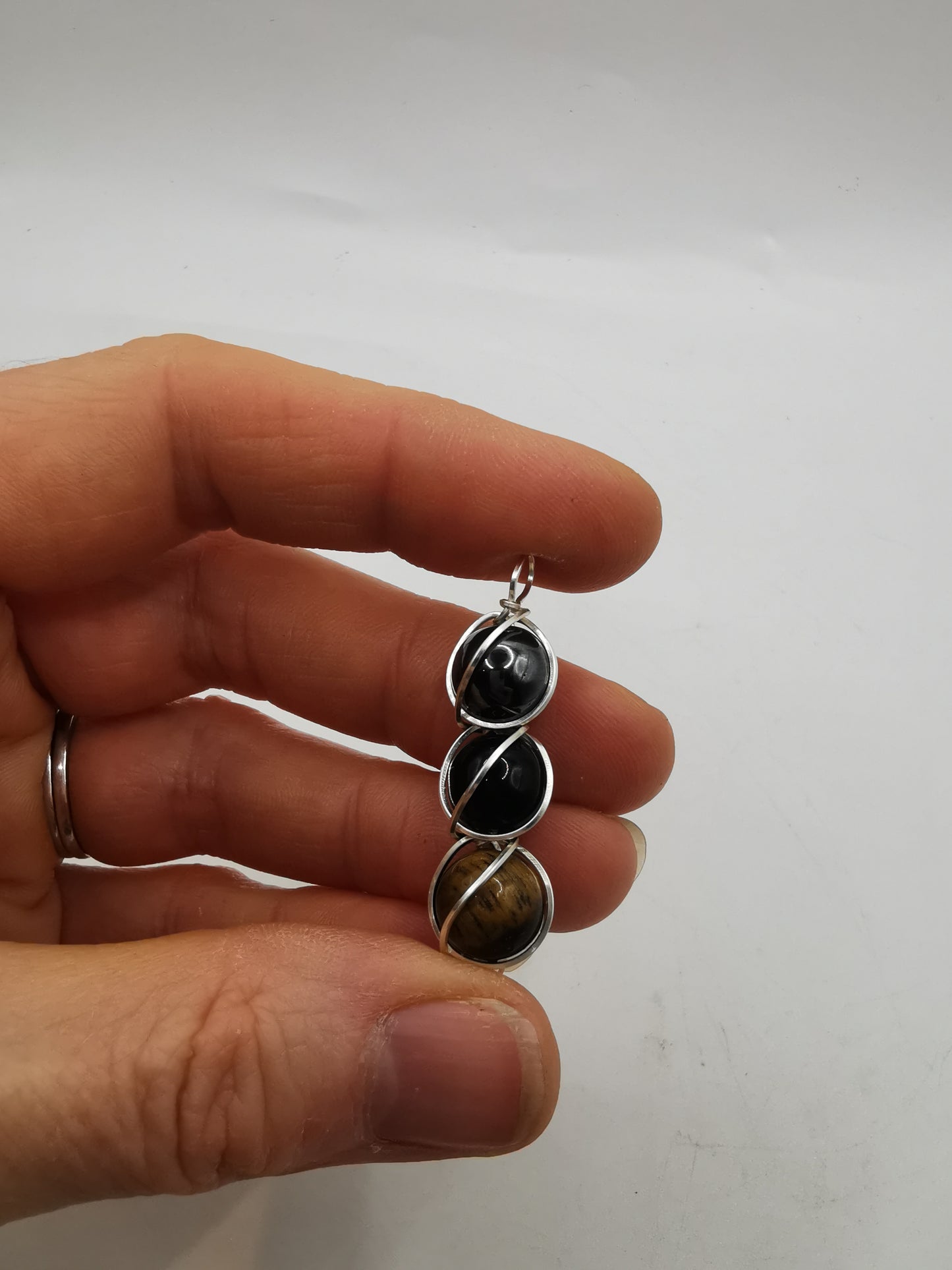 Triple Protection Crystal Bead Pendant