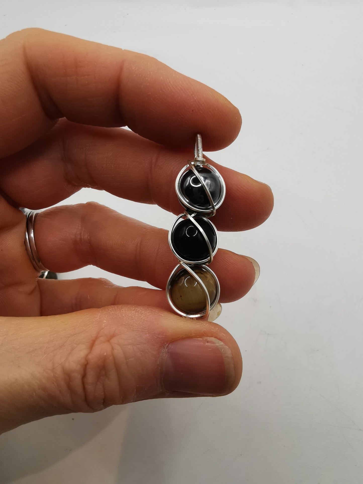 Triple Protection Crystal Bead Pendant