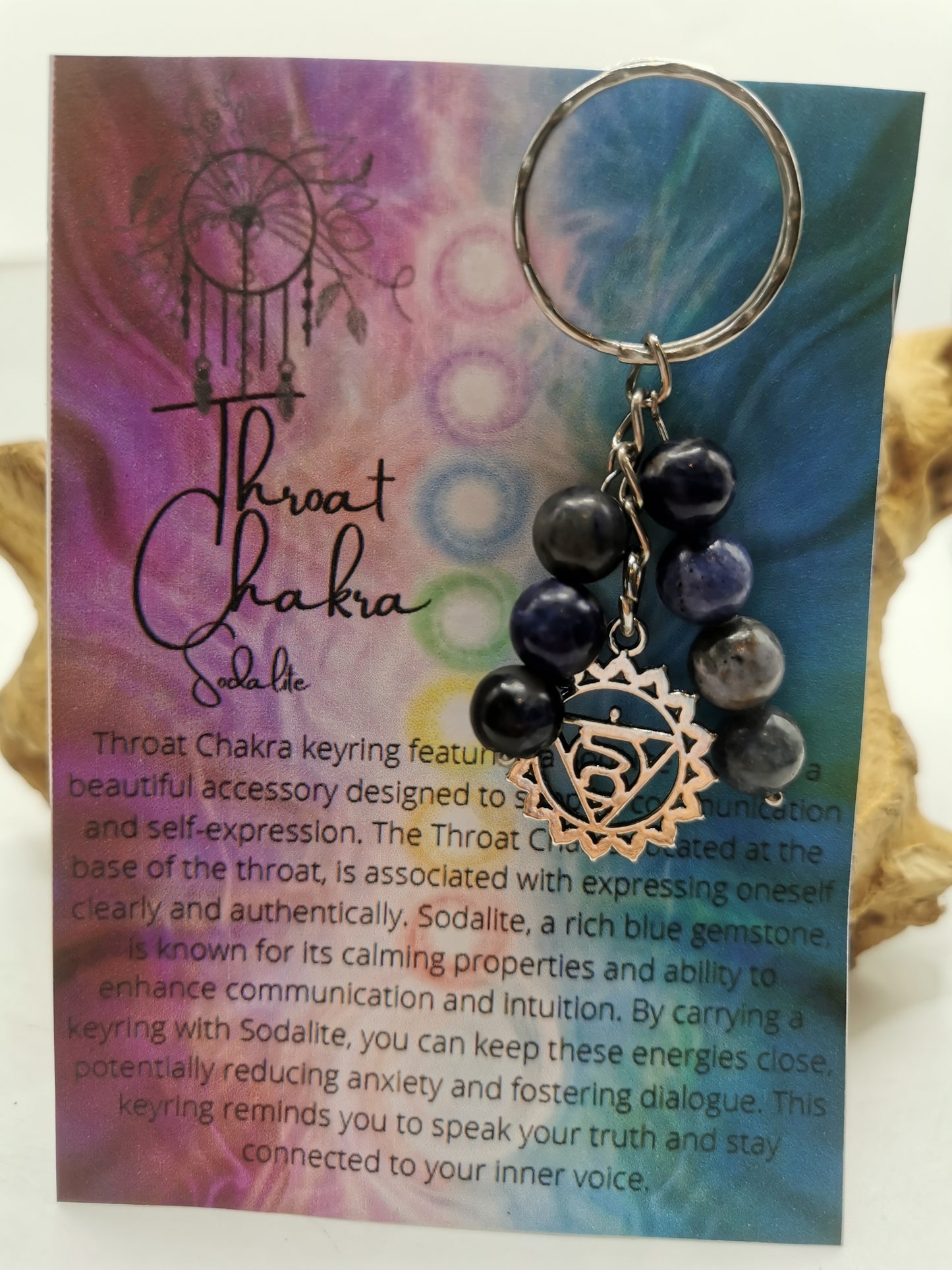 Throat Chakra Keyring