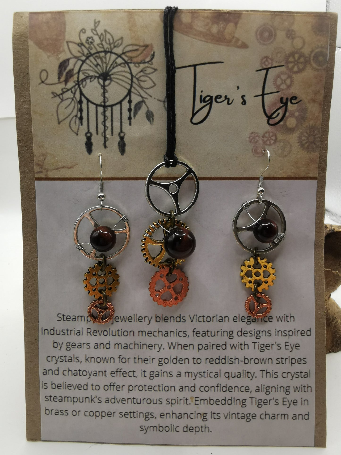 Steampunk Tiger's Eye Set