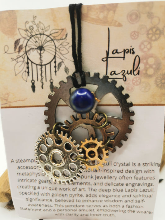 Steampunk Lapis Lazuli Pendant