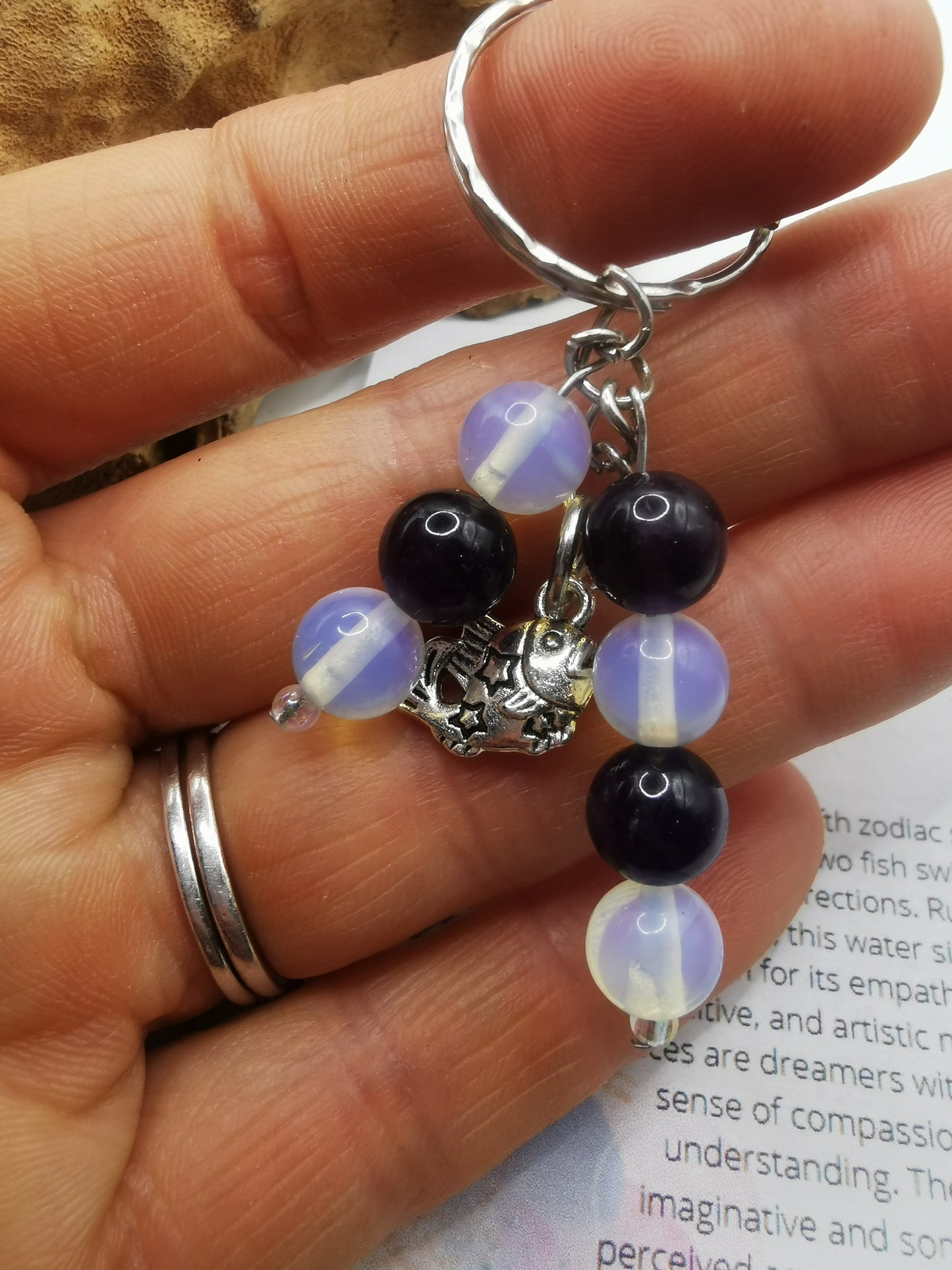 Pisces Zodiac Keyring