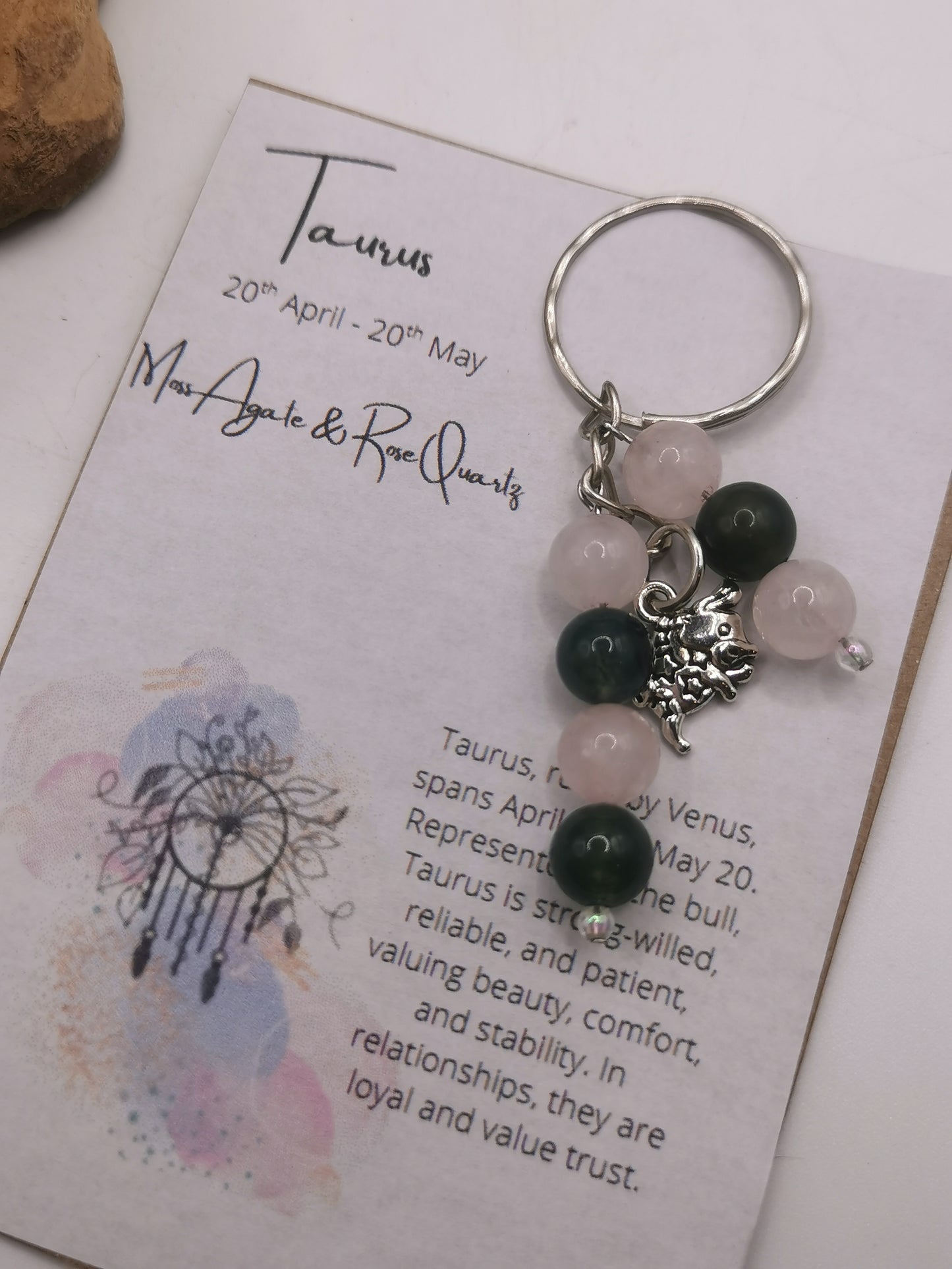 Taurus Zodiac Keyring