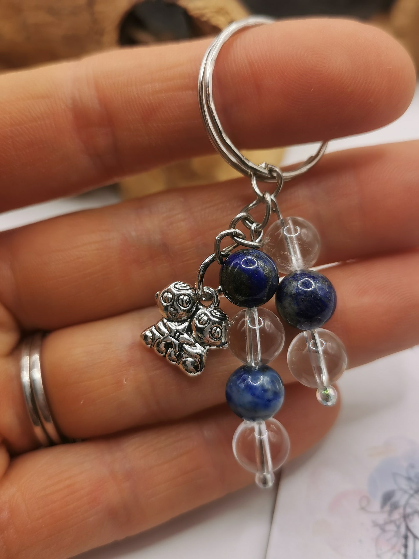 Gemini Zodiac Keyring