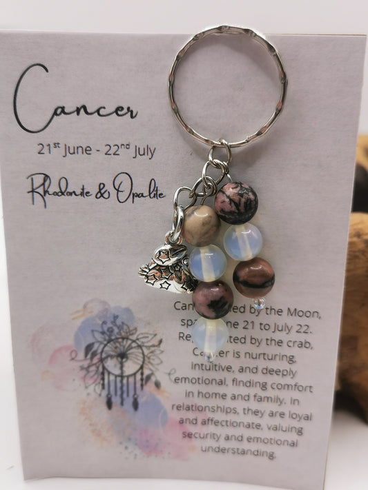 Cancer Zodiac Keyring