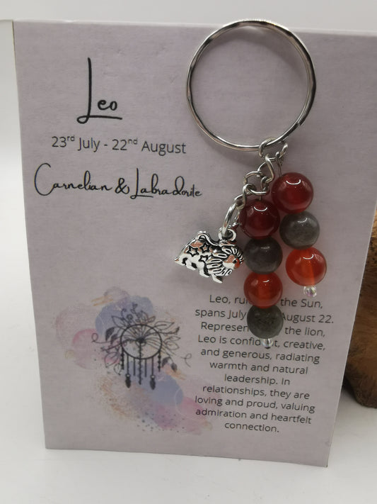 Leo Zodiac Keyring
