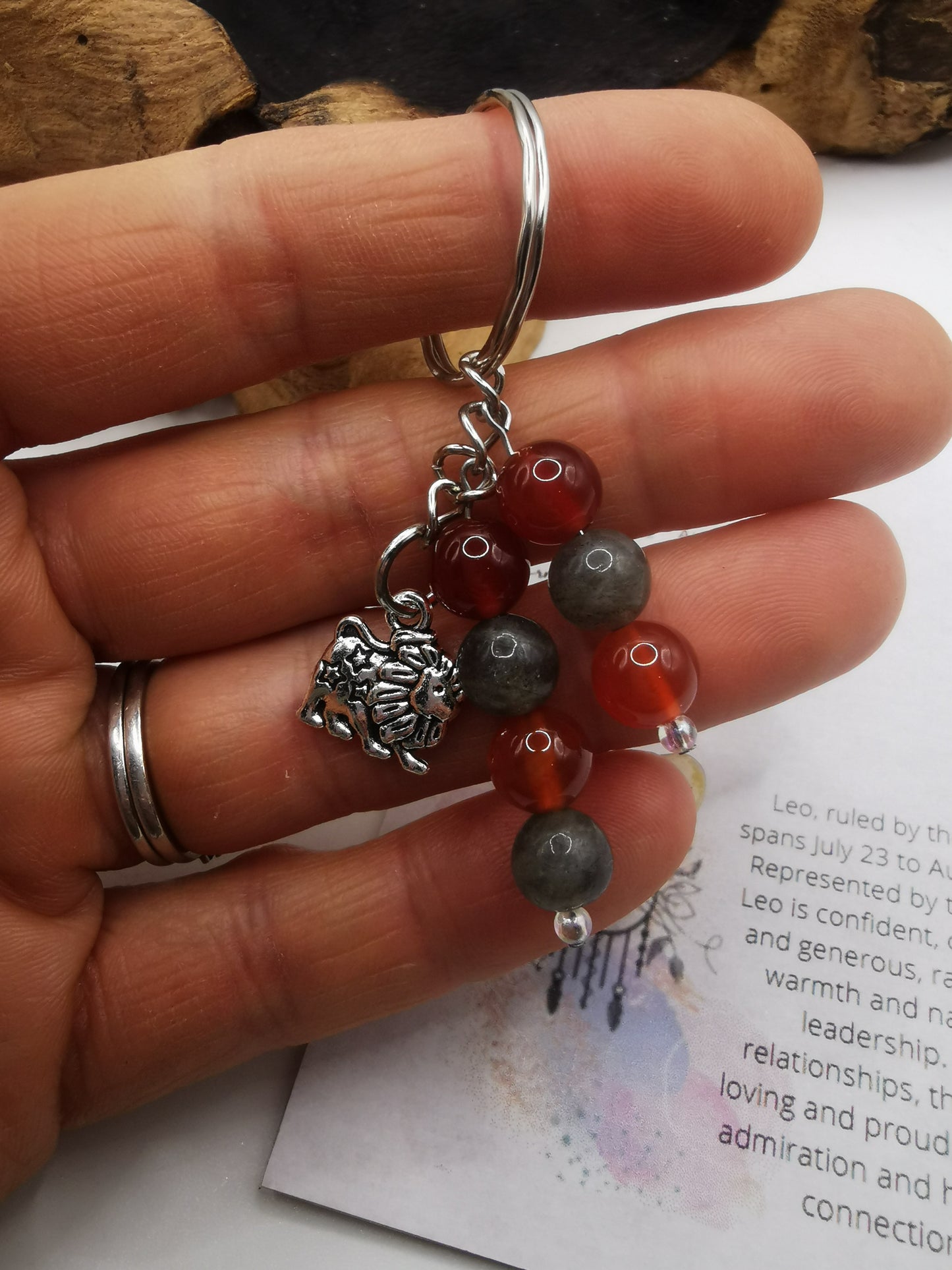 Leo Zodiac Keyring