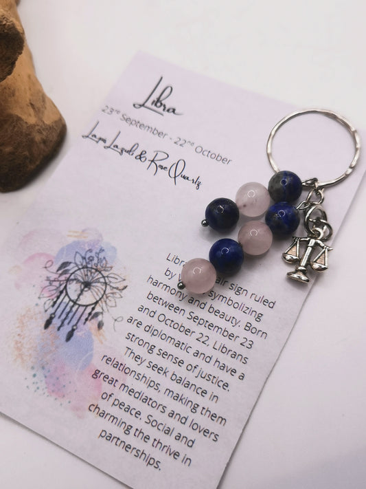 Libra Zodiac Keyring